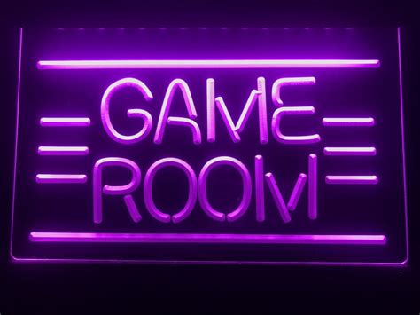gaming room led sign